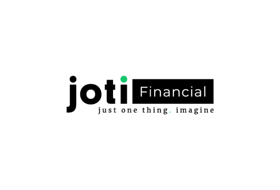 Pictured, Joti Financial business logo with the words "joti financial - just one thing imagine"